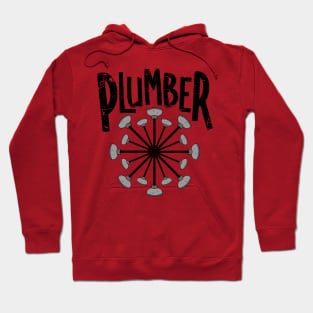 Plumber Toilet Plunger Circle Hoodie